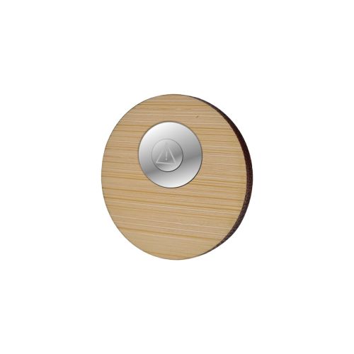 Badge Bamboo Round 40 mm, Magnet, Engraving