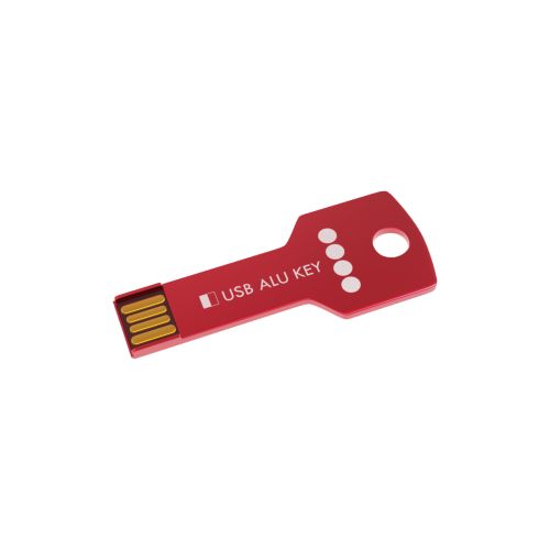 USB Stick Alu Key Red, 2 GB Basic