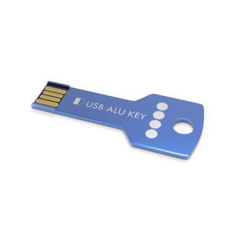 USB Stick Alu Key Blue, 16 GB Basic