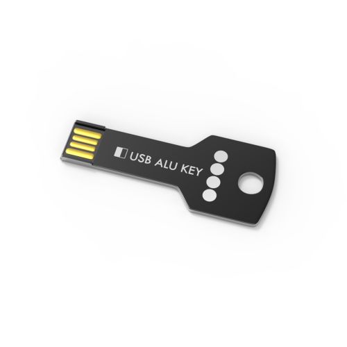 USB Stick Alu Key Black, 16 GB Basic