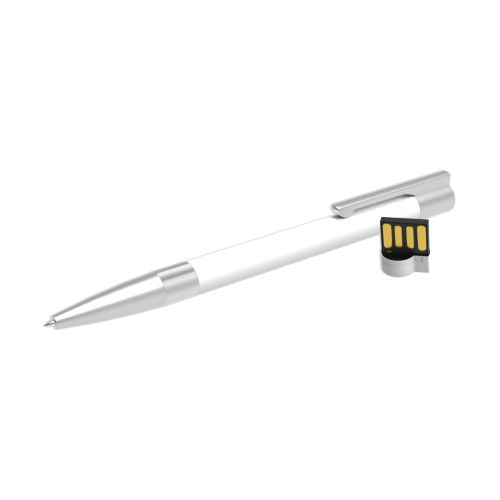 USB Pen Stockholm White (Blue ink), 2 GB Basic