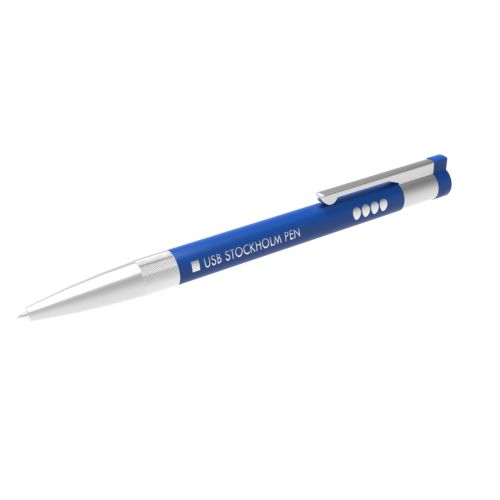 USB Pen Stockholm Blue (Blue ink), 4 GB Basic