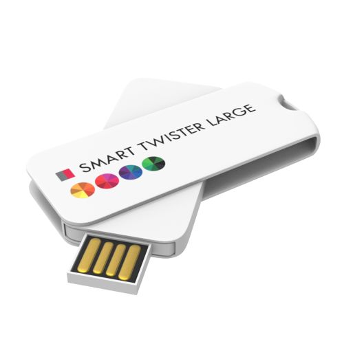 USB Stick Smart Twister Large White, 2 GB Basic