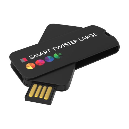 USB Stick Smart Twister Large Black, 4 GB Basic