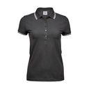 Ladies` Luxury Stripe Stretch Polo