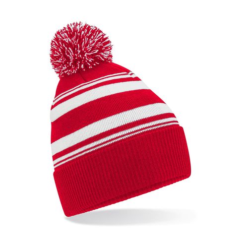 Striped Fan Beanie