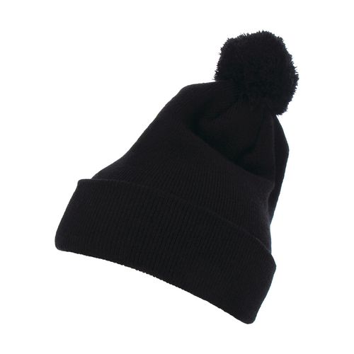 Cuffed Pom Pom Knit Beanie