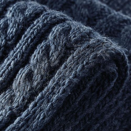 Cable Knit Melange Scarf