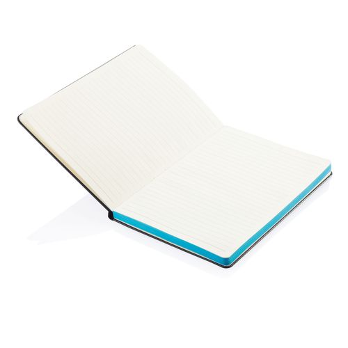 Deluxe hardcover A5 notebook with coloured side