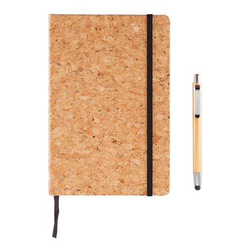 A5 notebook with bamboo pen including stylus