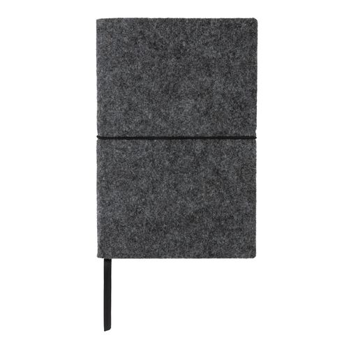 GRS certified recycled felt A5 softcover notebook