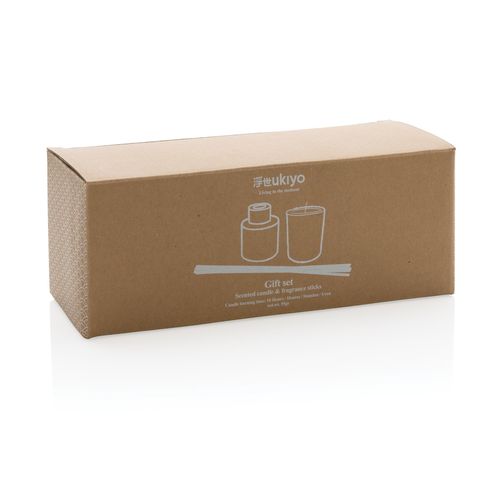 Ukiyo candle and fragrance sticks gift set