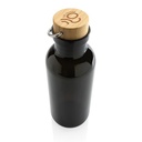 RCS RPET bottle with bamboo lid and handle