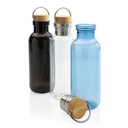 RCS RPET bottle with bamboo lid and handle