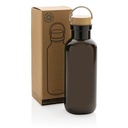 RCS RPET bottle with bamboo lid and handle