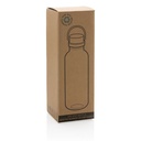 RCS RPET bottle with bamboo lid and handle