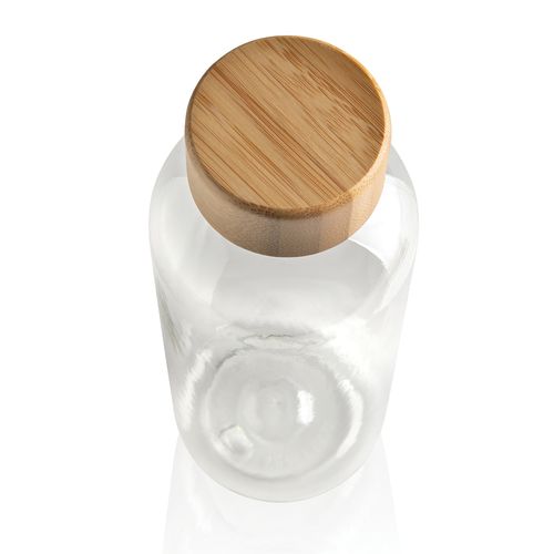 RCS RPET bottle with bamboo lid