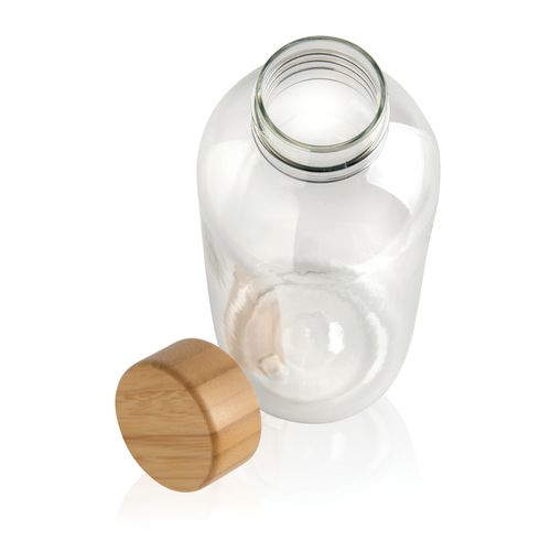 RCS RPET bottle with bamboo lid