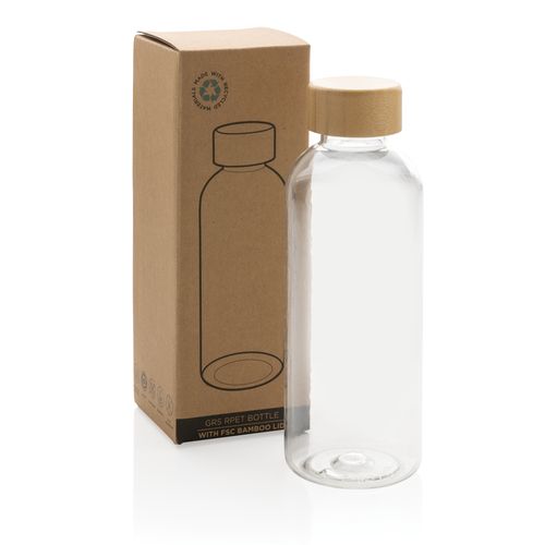 RCS RPET bottle with bamboo lid