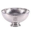 Dimpled Silver Punch Bowl (250mm)