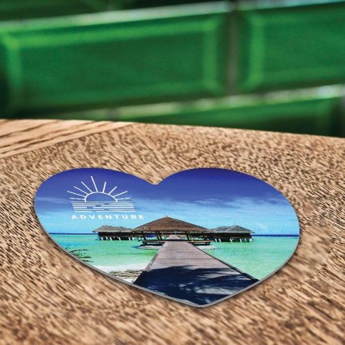 Heart Shaped Premium Beer Mat