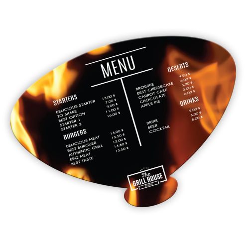 3-in-1 Placemat, Menu and Hand Fan