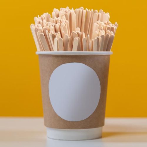 Wrapped Wooden Coffee Stirrers