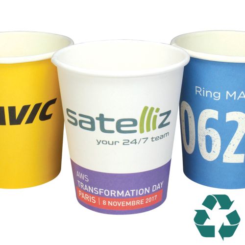 Recyclable Single Wall Paper Cup - Full Colour (8oz/230ml)