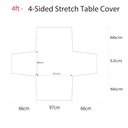 Full Coverage Stretch Tablecloth (4ft Table)