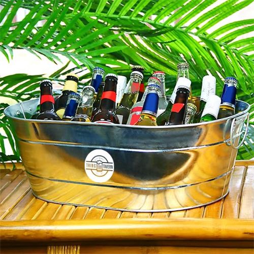 Galvanised Steel Oval Party Tub Bucket (24 Litre)