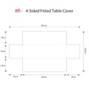 Full Coverage Fitted Tablecloth - 76x244cm (8ft Table)