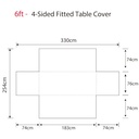 Full Coverage Fitted Tablecloth - 76x183cm (6ft Table)