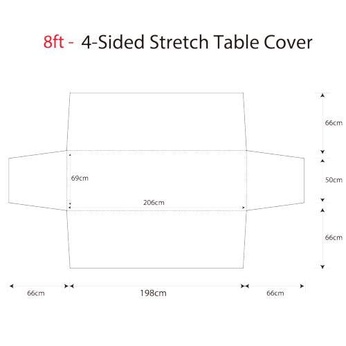 Full Coverage Stretch Tablecloth - (8ft Table)