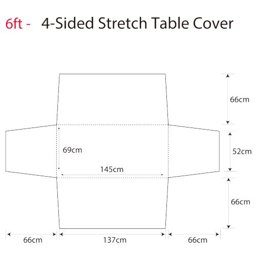 Full Coverage Stretch Tablecloth (6ft Table)