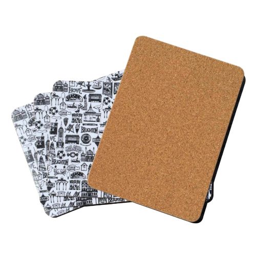 Cork Back Melamine Placemat - Rectangular (242x191mm)