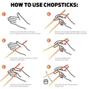 Bamboo Chopsticks (5 Character) - Sleeves Optional