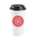 Plastic Double Wall Take Out Coffee Cup (455ml/16oz) **