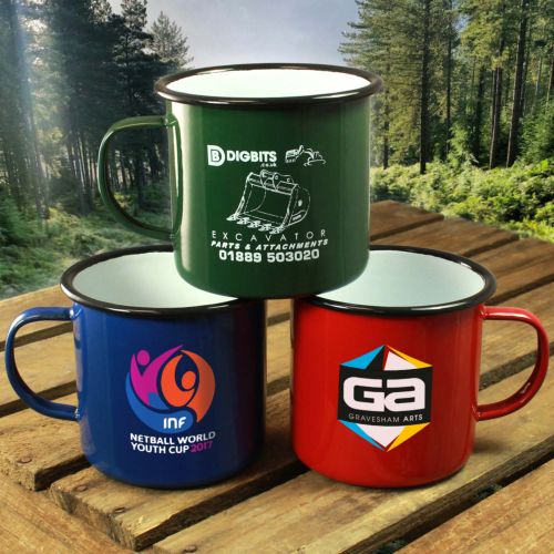 Premium Enamel Mugs (568ml/20oz) - Coloured