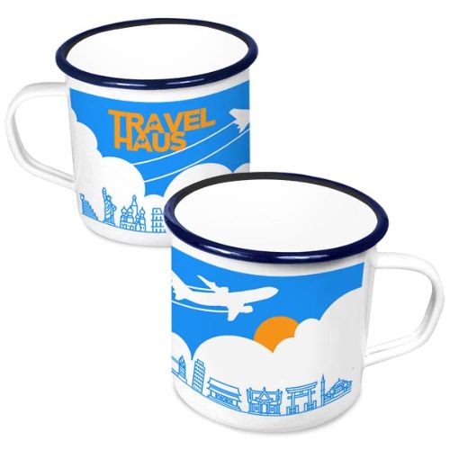 Premium Enamel Mugs (568ml/20oz) - White