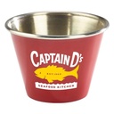 2.5oz Stainless Steel Ramekin (Blue, Red, Yellow & Black)