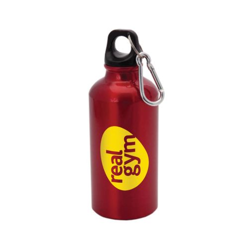 Aluminium Bottle With Carabiner Lid Mento (400ml)