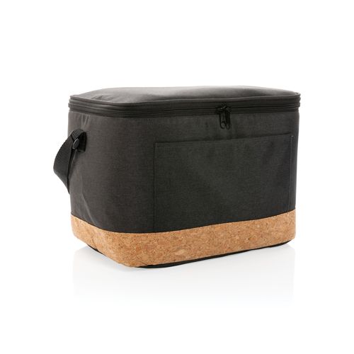 Impact AWARE™ XL RPET two tone cooler bag with cork detail