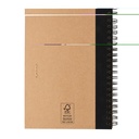 Kraft spiral notebook with pen