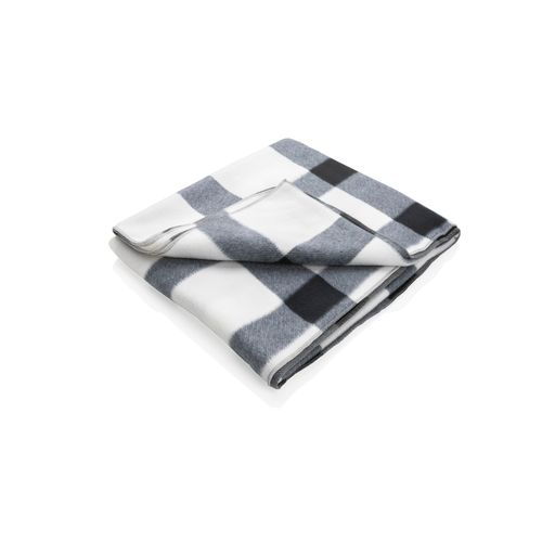 Soft plaid fleece blanket