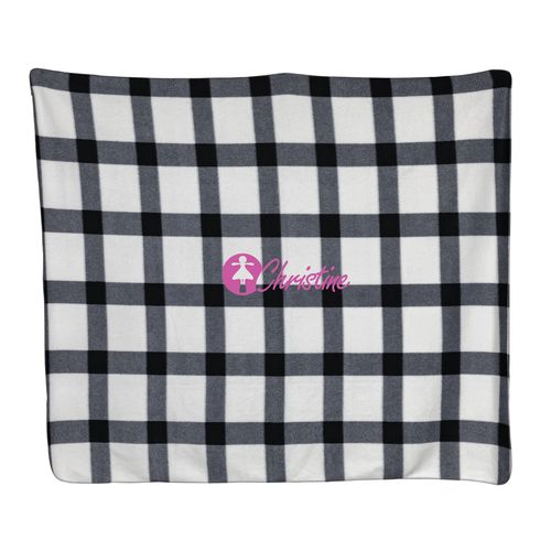 Soft plaid fleece blanket