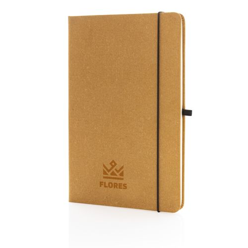 Recycled leather hardcover notebook A5