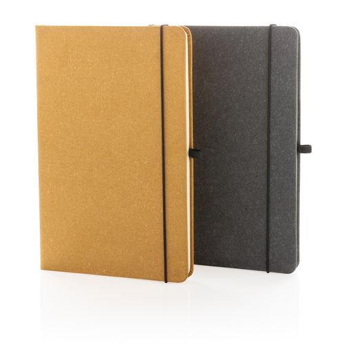 Recycled leather hardcover notebook A5