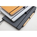 Recycled leather hardcover notebook A5