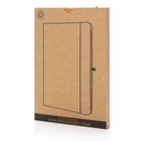 Recycled leather hardcover notebook A5