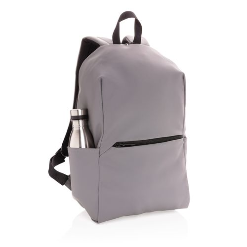 Smooth PU 15.6"laptop backpack